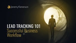 Business man walking towards light at end of tunnel thinking about Lead Tracking 101 for Successful Business Workflow