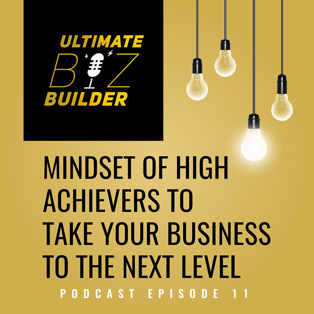 Chessboard with Mindset of High Achievers to Take Your Business to the Next Level in the center.