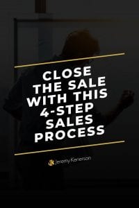 Salesman thinking about how to Close the Sale with this 4 Step Sales Process 